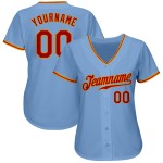 Maillot de baseball léger personnalisé authentique rouge-or bleu Maillot de baseball léger personnalisé authentique rouge-or bleu