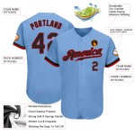 Maillot de baseball bleu, noir et rouge, authentique et léger, personnalisé Maillot de baseball bleu, noir et rouge, authentique et léger, personnalisé