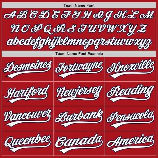 Maillot de baseball authentique blanc-bleu marine rouge personnalisé Maillot de baseball authentique blanc-bleu marine rouge personnalisé