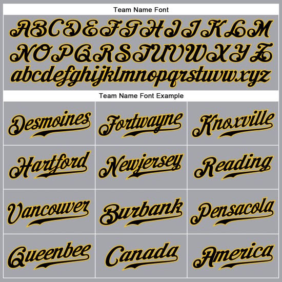 Maillot de baseball personnalisé authentique sans manches noir-doré-gris Maillot de baseball personnalisé authentique sans manches noir-doré-gris