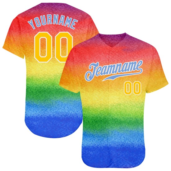 Baseball pour le mois de l'amour LGBT Rainbow Authentic Is Jersey Pride Custom Love Baseball pour le mois de l'amour LGBT Rainbow Authentic Is Jersey Pride Custom Love