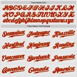 Maillot de baseball blanc à manches raglan dorées, authentique et personnalisé, rouge et rayures anciennes Maillot de baseball blanc à manches raglan dorées, authentique et personnalisé, rouge et rayures anciennes