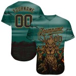 Motif personnalisé Jersey Treat Trick 3D Baseball Horror Halloween Night Authentique Motif personnalisé Jersey Treat Trick 3D Baseball Horror Halloween Night Authentique