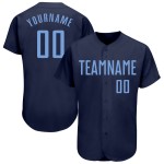 Maillot de baseball bleu marine authentique léger personnalisé Maillot de baseball bleu marine authentique léger personnalisé