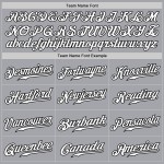 Maillot de baseball blanc tendance gris-noir authentique, gris acier délavé, personnalisé Maillot de baseball blanc tendance gris-noir authentique, gris acier délavé, personnalisé