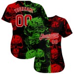 Maillot personnalisé avec motif authentique de crânes 3D pour Halloween Maillot personnalisé avec motif authentique de crânes 3D pour Halloween