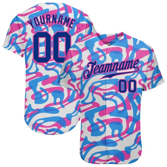 Maillot de baseball 3D au design authentique et personnalisé, motif festival Maillot de baseball 3D au design authentique et personnalisé, motif festival