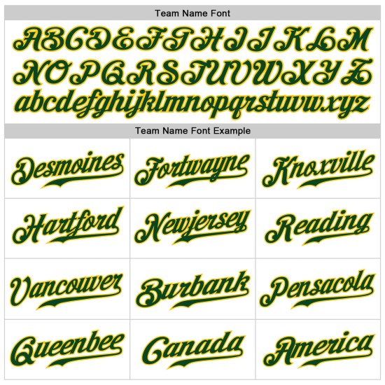 Maillot de baseball blanc personnalisé vert-doré sans manches authentique Maillot de baseball blanc personnalisé vert-doré sans manches authentique