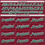 Maillot de baseball authentique Crimson personnalisé Kelly Green-White Maillot de baseball authentique Crimson personnalisé Kelly Green-White