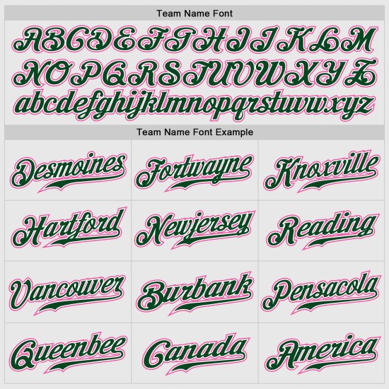 Maillot de baseball personnalisé authentique en jersey raglan à rayures fines vert et blanc, manches roses et vertes Maillot de baseball personnalisé authentique en jersey raglan à rayures fines vert et blanc, manches roses et vertes