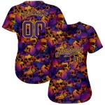 Maillot de baseball 3D personnalisé avec motif de crânes authentiques pour Halloween Maillot de baseball 3D personnalisé avec motif de crânes authentiques pour Halloween