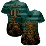 Motif personnalisé Jersey Treat Trick 3D Baseball Horror Halloween Night Authentique Motif personnalisé Jersey Treat Trick 3D Baseball Horror Halloween Night Authentique