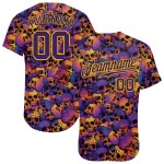 Maillot de baseball 3D personnalisé avec motif de crânes authentiques pour Halloween Maillot de baseball 3D personnalisé avec motif de crânes authentiques pour Halloween