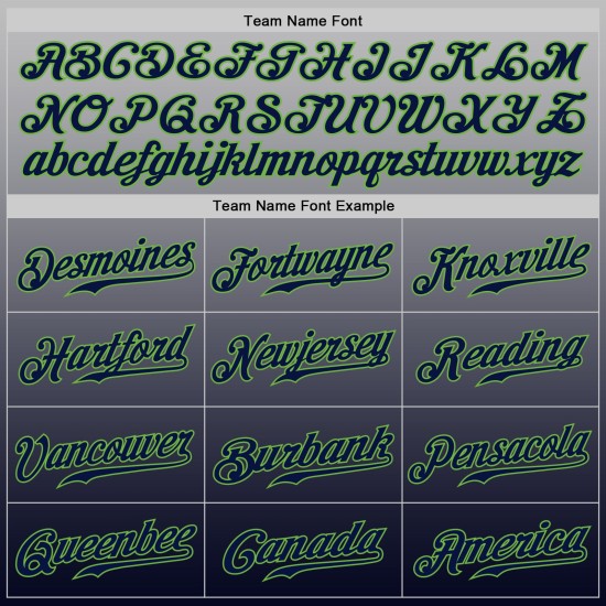 Maillot de baseball gris dégradé fluo personnalisé vert-bleu marine authentique et tendance Maillot de baseball gris dégradé fluo personnalisé vert-bleu marine authentique et tendance